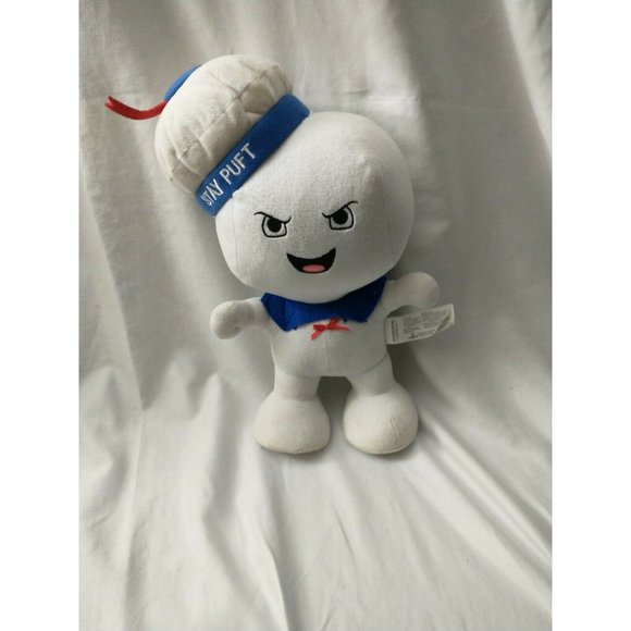 Classic Ghostbusters 9" Stay Puft Happy Marshmallow Man Talking Plush Toy - Picture 1 of 4